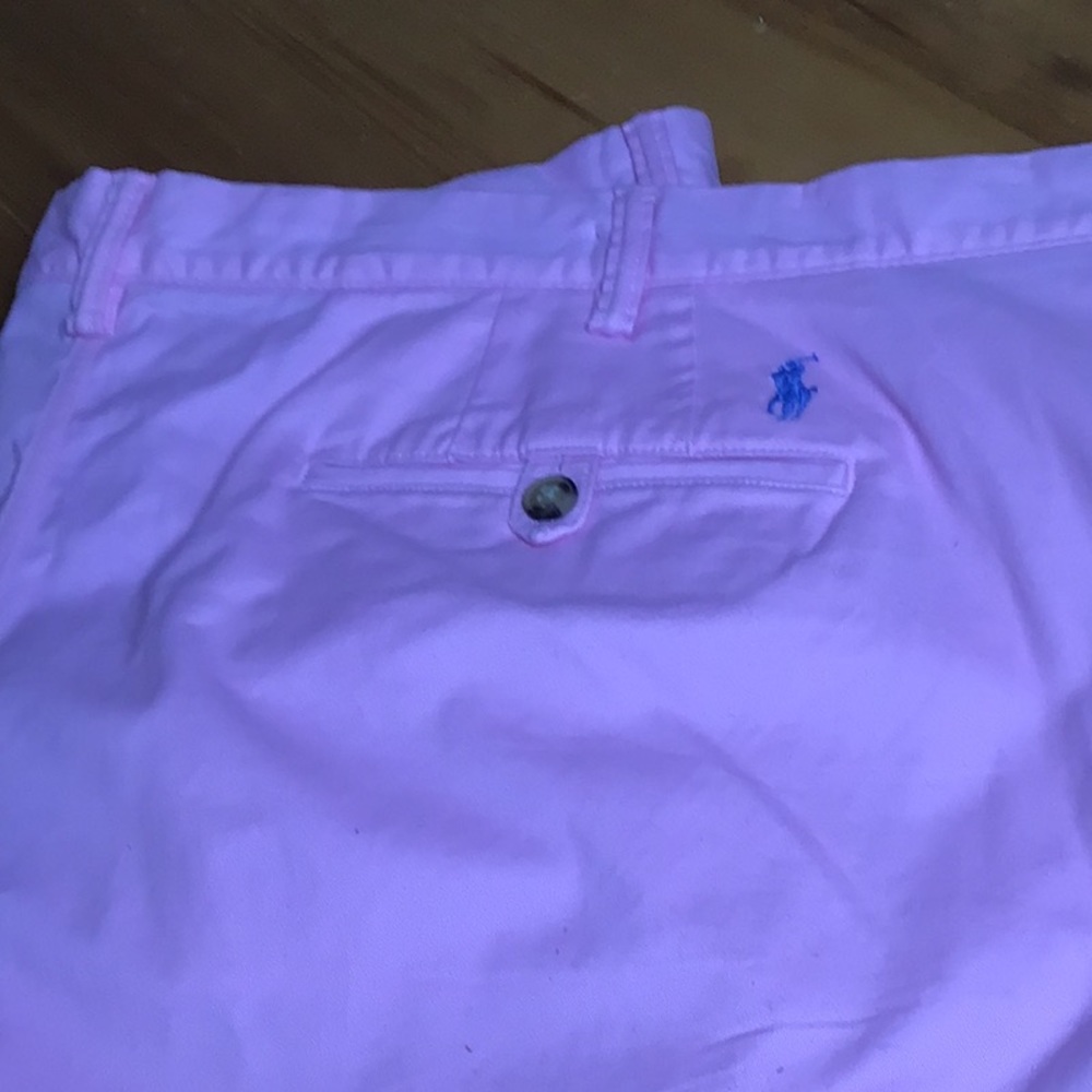 Ralph Lauren Pink Men’s Flat Front Shorts with Blue Pony size 46:classic fit - Picture 15 of 16